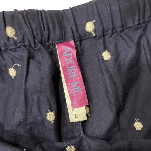 Adore Me Blue White Lace Camisole Shorts Womens Sz Large Luana Novelty Romantic - Picture 12 of 16